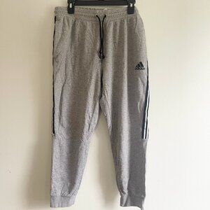 Men's Adidas Grey and Black Joggers